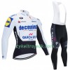 Cykeltøj Langærmet + Bib Cykelbukser 2020 Deceuninck-Quick-Step N004